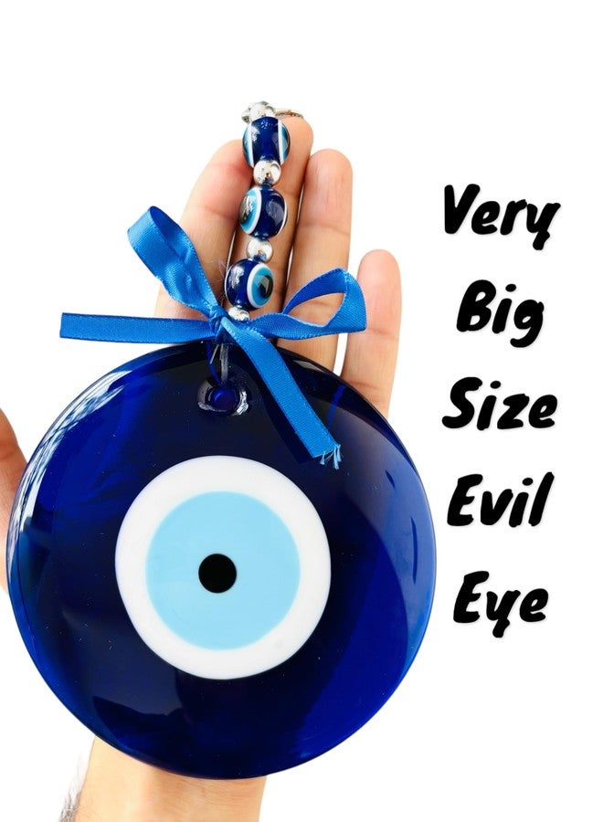 WARMINGO DE Big Size Evil Eye Hanging for Home or Office | Turkish Evil Eye for Home Main Door Entrance | Brings Good Luck & Prosperity | Evil Eye Wall Hanging (3 Eye Large) - Image 2